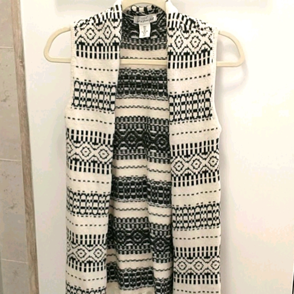 Long cardigan vest